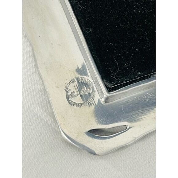 Vintage 2001 Arthur Court Silvertone Grapevine Photo Desk Frame for 4"x6" Photo - Picture 3 of 4